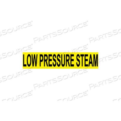 PRESSURE-SENSITIVE PIPE MARKER - LOW PRESSURE STEAM, PACK OF 25