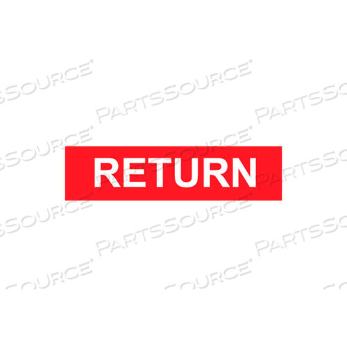 PRESSURE-SENSITIVE PIPE MARKER - RETURN, PACK OF 25