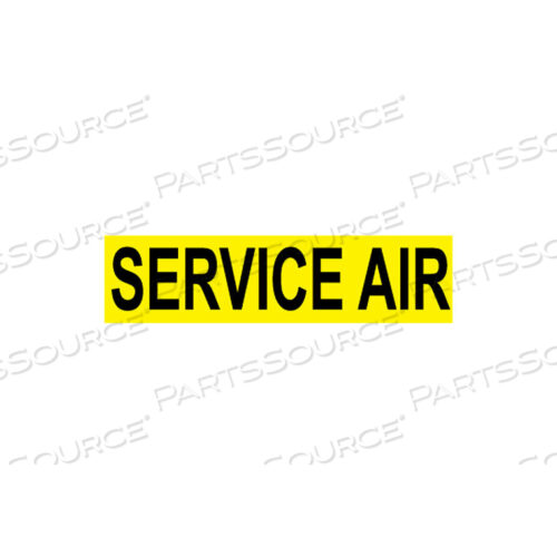 PRESSURE-SENSITIVE PIPE MARKER - SERVICE AIR, PACK OF 25