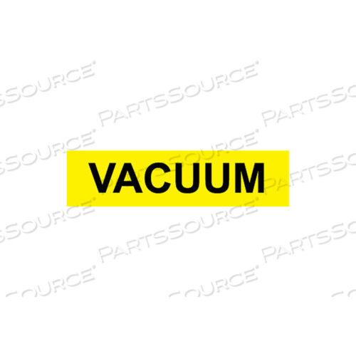 PRESSURE-SENSITIVE PIPE MARKER - VACUUM, PACK OF 25