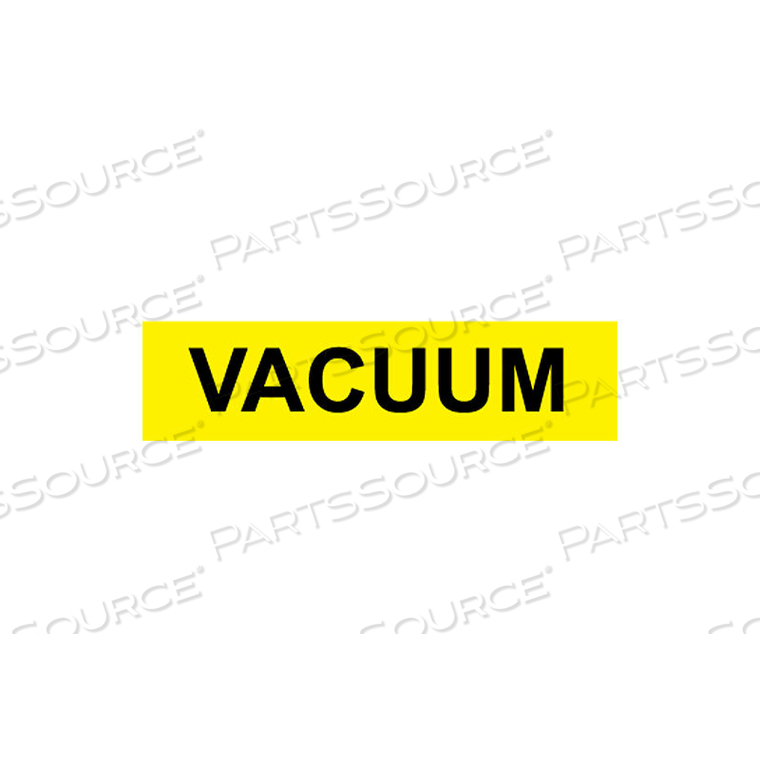 PRESSURE-SENSITIVE PIPE MARKER - VACUUM, PACK OF 25
