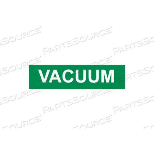 PRESSURE-SENSITIVE PIPE MARKER - VACUUM, PACK OF 25