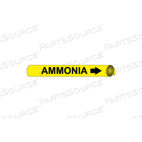 PRECOILED AND STRAP-ON PIPE MARKER - AMMONIA