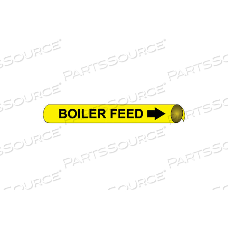 PRECOILED AND STRAP-ON PIPE MARKER - BOILER FEED