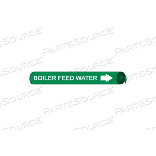 PRECOILED AND STRAP-ON PIPE MARKER - BOILER FEED WATER