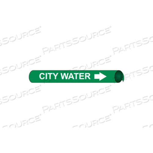 PRECOILED AND STRAP-ON PIPE MARKER - CITY WATER