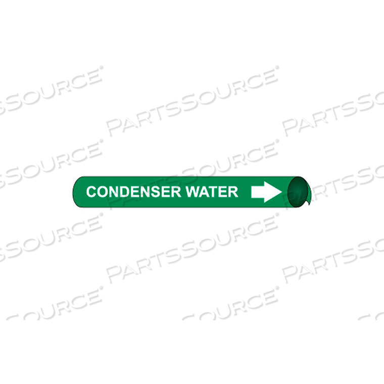 PRECOILED AND STRAP-ON PIPE MARKER - CONDENSER WATER