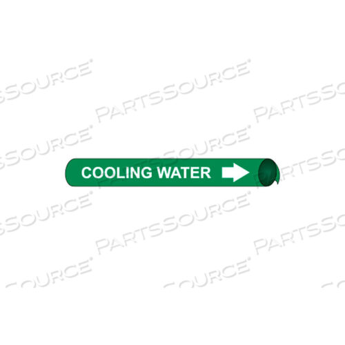 PRECOILED AND STRAP-ON PIPE MARKER - COOLING WATER