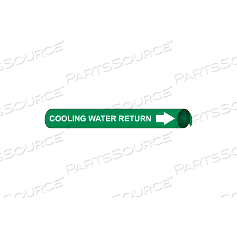 PRECOILED AND STRAP-ON PIPE MARKER - COOLING WATER RETURN