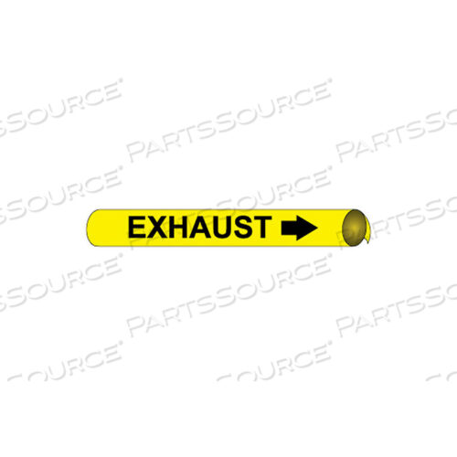 PRECOILED AND STRAP-ON PIPE MARKER - EXHAUST