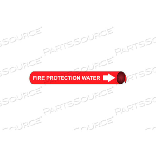 PRECOILED AND STRAP-ON PIPE MARKER - FIRE PROTECTION WATER