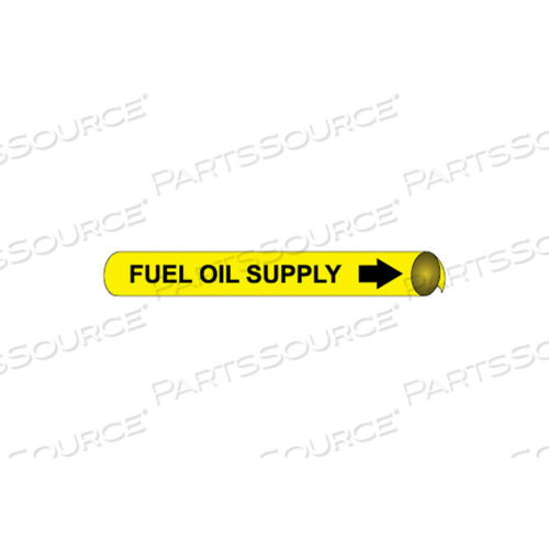 PRECOILED AND STRAP-ON PIPE MARKER - FUEL OIL SUPPLY