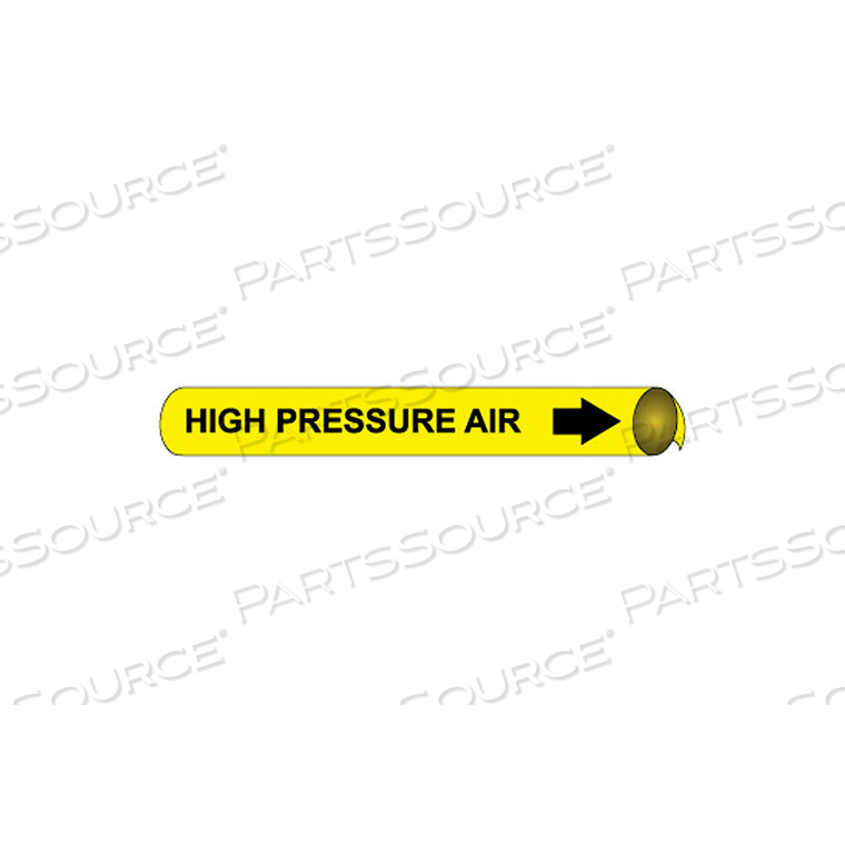 PRECOILED AND STRAP-ON PIPE MARKER - HIGH PRESSURE AIR
