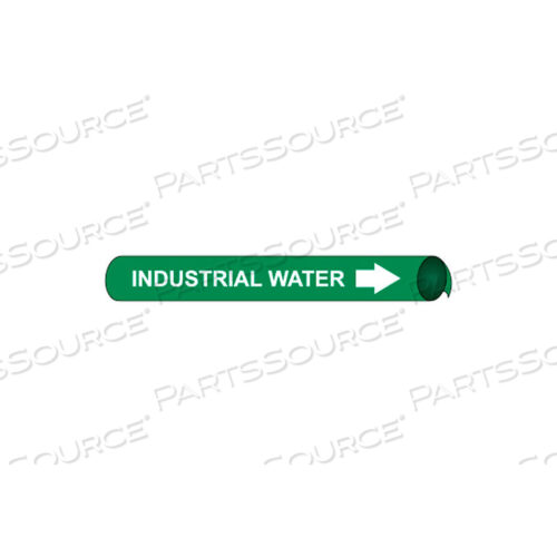 PRECOILED AND STRAP-ON PIPE MARKER - INDUSTRIAL WATER