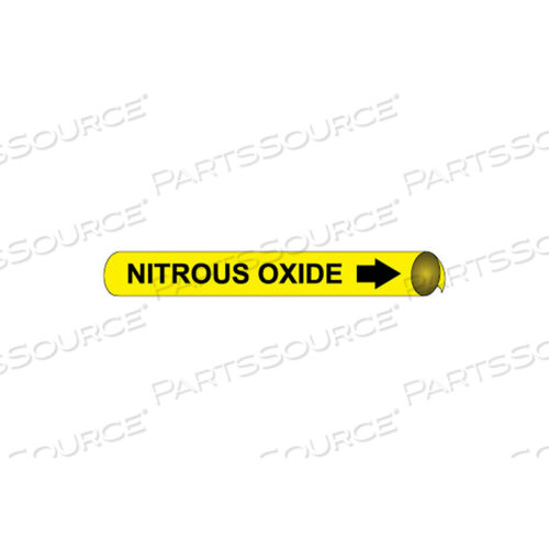 PRECOILED AND STRAP-ON PIPE MARKER - NITROUS OXIDE
