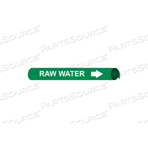 PRECOILED AND STRAP-ON PIPE MARKER - RAW WATER