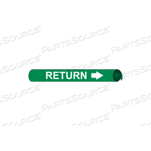 PRECOILED AND STRAP-ON PIPE MARKER - RETURN