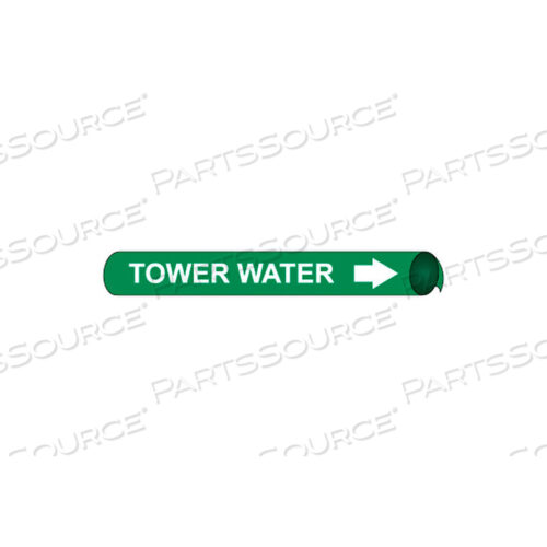 PRECOILED AND STRAP-ON PIPE MARKER - TOWER WATER