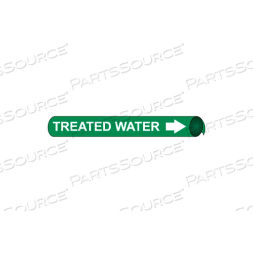 PRECOILED AND STRAP-ON PIPE MARKER - TREATED WATER