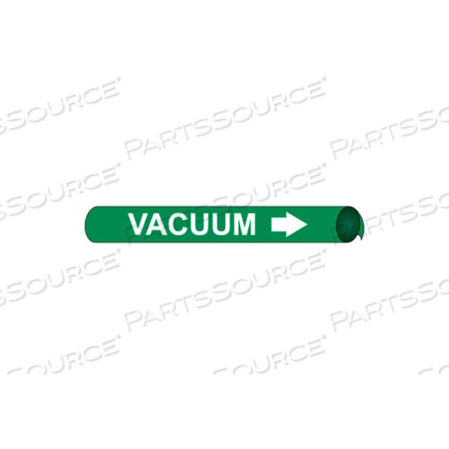 PRECOILED AND STRAP-ON PIPE MARKER - VACUUM