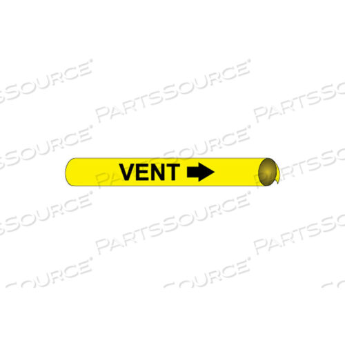 PRECOILED AND STRAP-ON PIPE MARKER - VENT