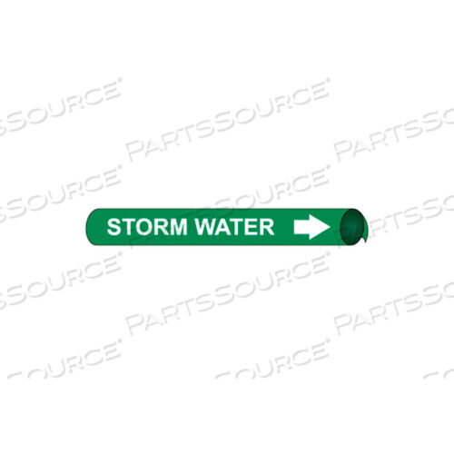 PRECOILED AND STRAP-ON PIPE MARKER - STORM WATER