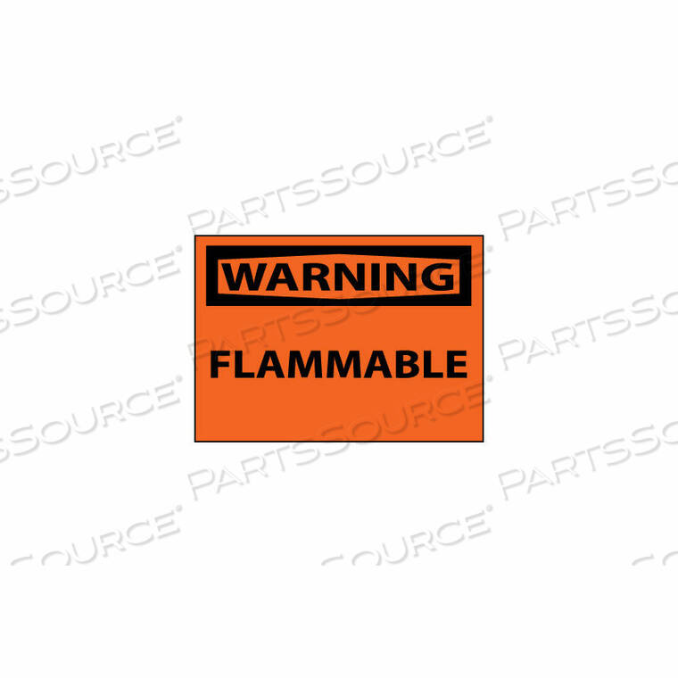 OEM#: W448APMACHINE LABELS - WARNING FLAMMABLE by National Marker Company