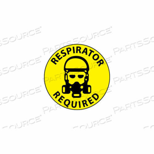 OEM#: WFS31WALK ON FLOOR SIGN - RESPIRATOR REQUIRED by National Marker Company