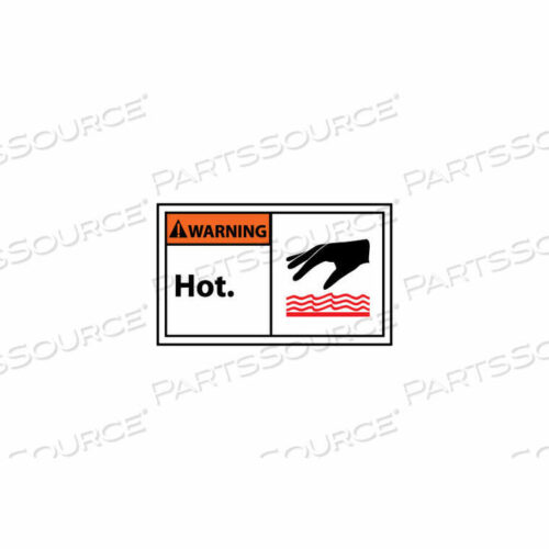 OEM#: WGA25APGRAPHIC MACHINE LABELS - WARNING HOT by National Marker Company