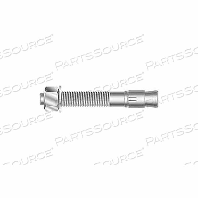 OEM#: NFC702SS1/4 X 2-1/4 STUD WEDGE ANCHOR - 304 STAINLESS STEEL - PKG OF 100 by Nova Fasteners Co