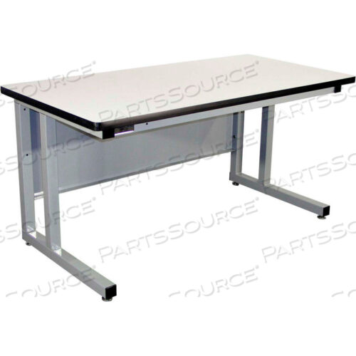 60 X 30 FIXED HEIGHT CANTILEVER HEAVY DUTY ESD LAMINATE WORKBENCH- GRAY
