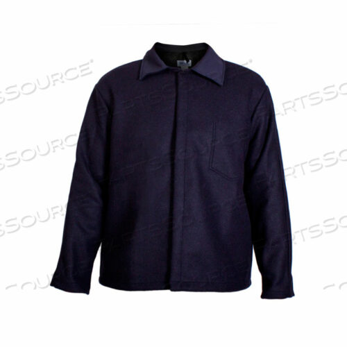 FLAME RESISTANT WOOL COAT, L, NAVY