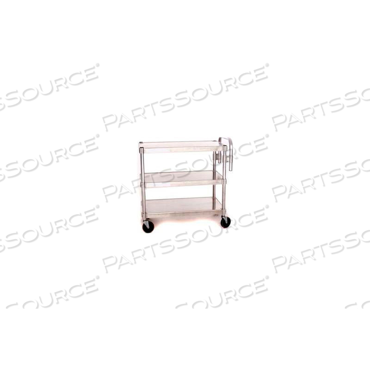 OEM#: AUC1824-3ALUMINUM 3-SHELF UTILITY CART, 18W X 36H X 24D by Prairie View Industries Inc.