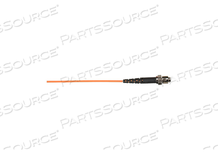 FIBER OPTIC NETWORK PATCH CABLE, ORANGE, ST MALE, PLENUM JACKET, ST MALE, 15 M, MULTI MODE, 50 UM CORE, INDR ZIP OFNP