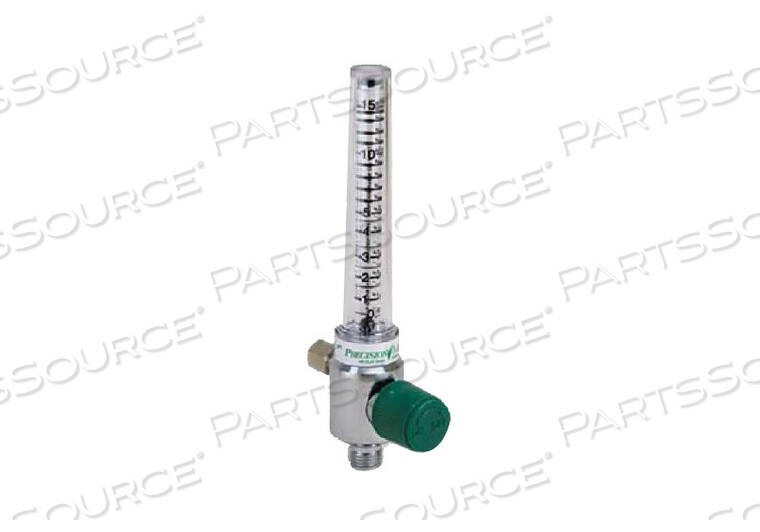 OEM#: Y1MFA1006Y-BLOCK CHROME FLOWMETER, 0 TO 15 LPM, 50 PSI, OXYGEN by Precision Medical, Inc.