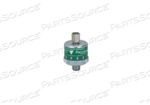 OEM#: 7MFA1003TCDIAL FLOWMETER, 0 TO 15 LPM, DISS FEMALE HAND TIGHT, 50 PSI, OXYGEN, 70 DEG F by Precision Medical, Inc.