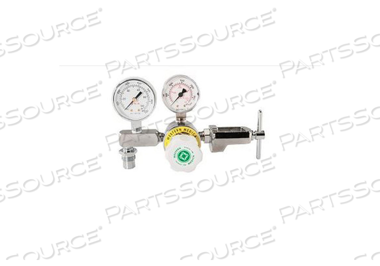 OEM#: AR-950PGWAIR REGULATOR 0-100 PSI ADJUSTABLE E CYLINDER, CGA 950 YOKE by WT Farley Inc
