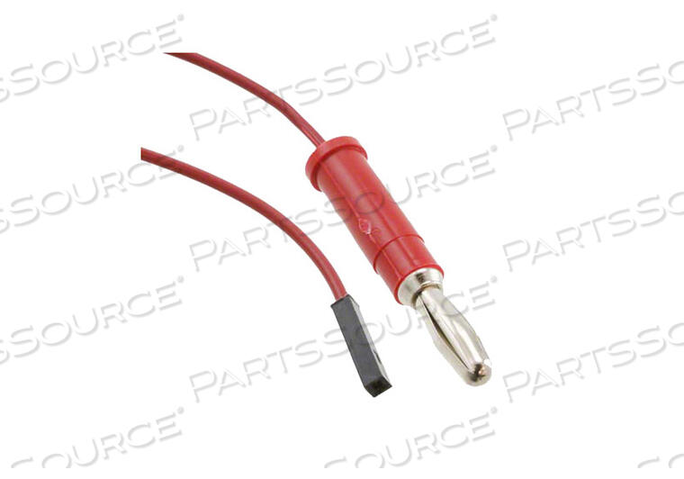 OEM#: 501-1655-NDTEST LEAD, PVC INSULATION, RED, 3 A, 1000 VDC, 1 LEADS, 22 AWG, BANANA PLUG TO SOCKET, 36 IN, MEETS ROHS by Digi-Key