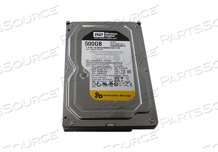 Replaces Western Digital WD5003ABYXHARD DRIVE SATA 500GB