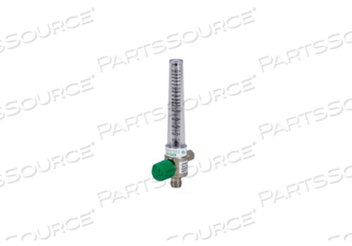 OXYGEN FLOWMETER, 0 TO 15 LPM FLOW, POLYCARBONATE, DISS FEMALE HEX NUT, 50 PSI, 0.5 AT 0 TO 5 LPM, 1 AT 5 TO 15 LPM GRADUATION, 70 DEG F, LEFT EL