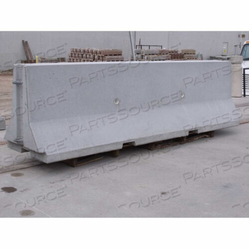 CONCRETE PEDESTRIAN AND TRAFFIC BARRIER, 32 H X 96 L X 27 W, E-SAND