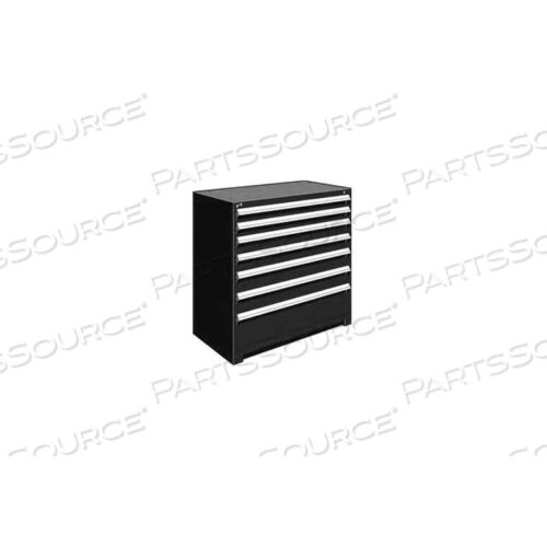 OEM#: R5AHE-4407KD-091HEAVY DUTY MODULAR DRAWER CABINET 7 DRAWER COUNTER HIGH 48W - BLACK by Rousseau Metal Inc.