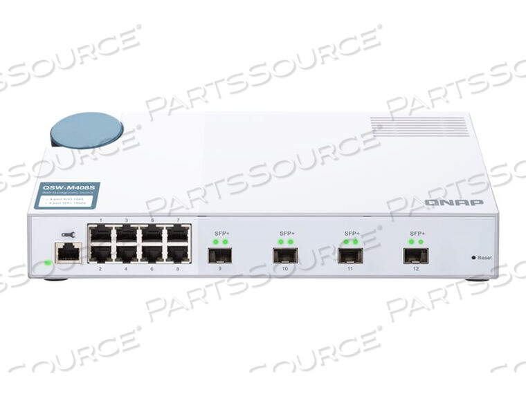 OEM#: QSW-M408S-USQNAP QSW-M408S 12-PORT LAYER 2 MANAGED S by QNAP Security