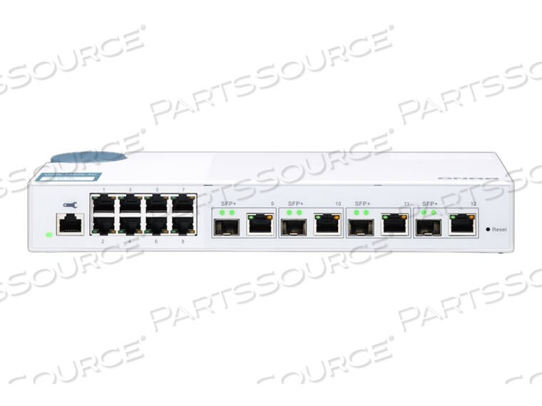 OEM#: QSW-M408-4C-USQNAP QSW-M408-4C 12-PORT LAYER 2 MANAGED by QNAP Security