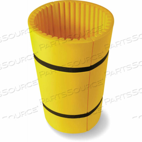 CONCRETE WRAP COLUMN PROTECTOR FOR 24 DIA. CONCRETE COLUMNS, 44W X 42H, YELLOW