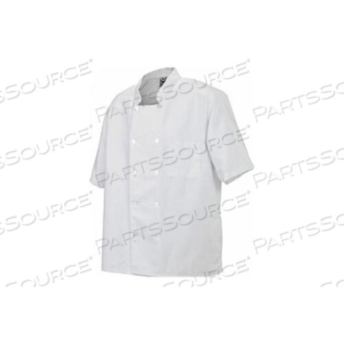 FRONT OF THE HOUSE CHEFS COAT, 2X, SHORT SLEEVE, WHITE