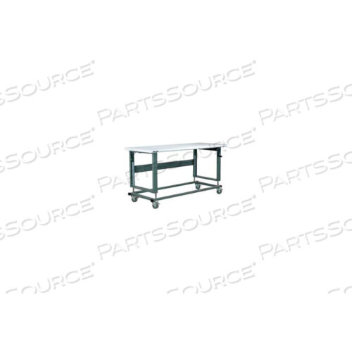 WORKBENCH, 2500 SERIES, PLASTIC LAMINATE SAFETY EDGE, 48W X 30D, BLACK