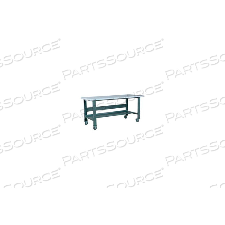 WORKBENCH, 3512 SERIES, PLASTIC LAMINATE SAFETY EDGE, 60W X 36D, BLACK