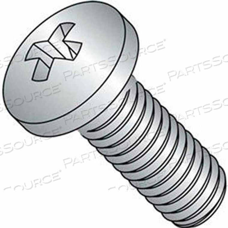 OEM#: BSP04040M4 X 0.7 X 40MM - MACHINE SCREW - PHILLIPS PAN HEAD - 304 STAINLESS STEEL - DIN 7985 - PKG OF 100 by Titan Fasteners