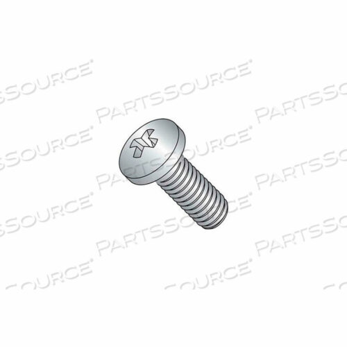 OEM#: CNC25008M2.5 X 0.45 X 8MM MACHINE SCREW - PHILLIPS PAN HEAD - STEEL - ZINC - DIN 125B - PKG OF 100 by Titan Fasteners